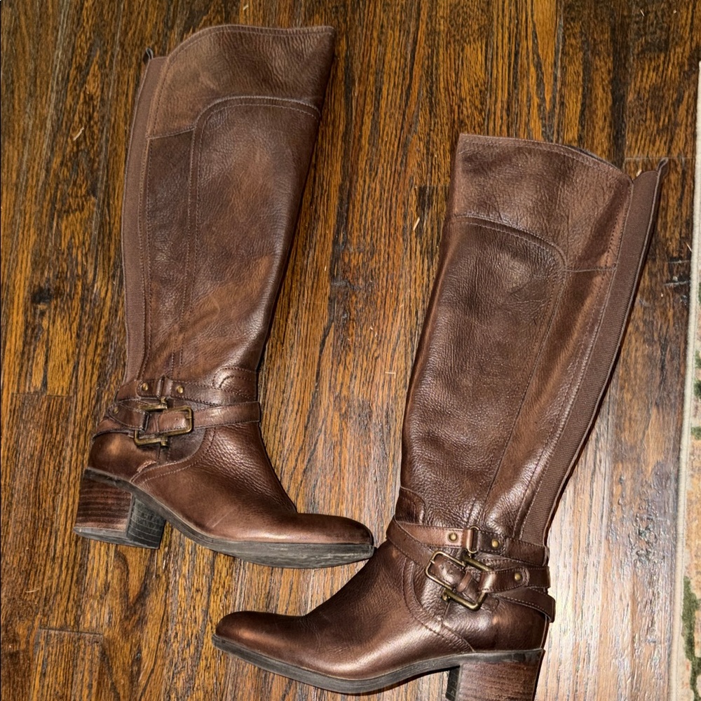 Marc Fisher Dark Brown Heeled Boots